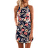 Summer Floral Short Dress Sleeveless Sundress - menochic